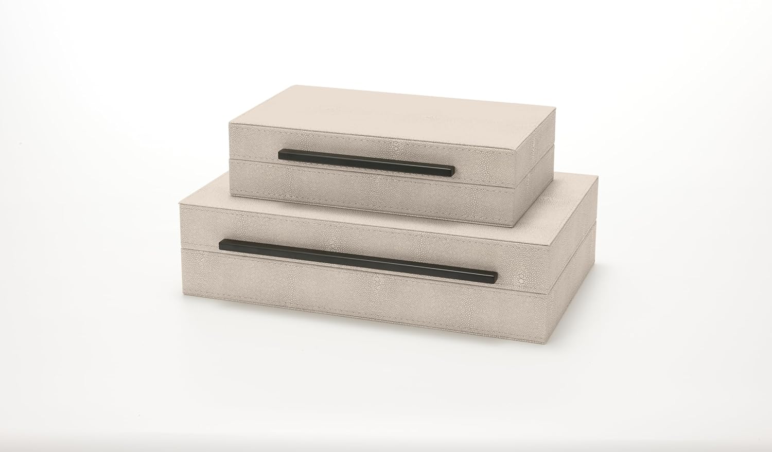 Modern Beige Storage Basket — Set of 2 - View 3