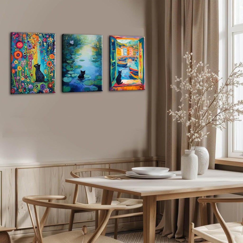 Framed Black Canvas Wall Art — 12x16 - View 8