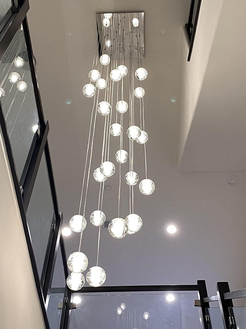 Luxe Metal Chandelier — 7" - View 6