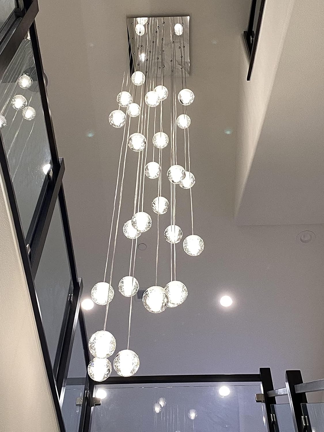 Luxe Metal Chandelier — 7" - View 6