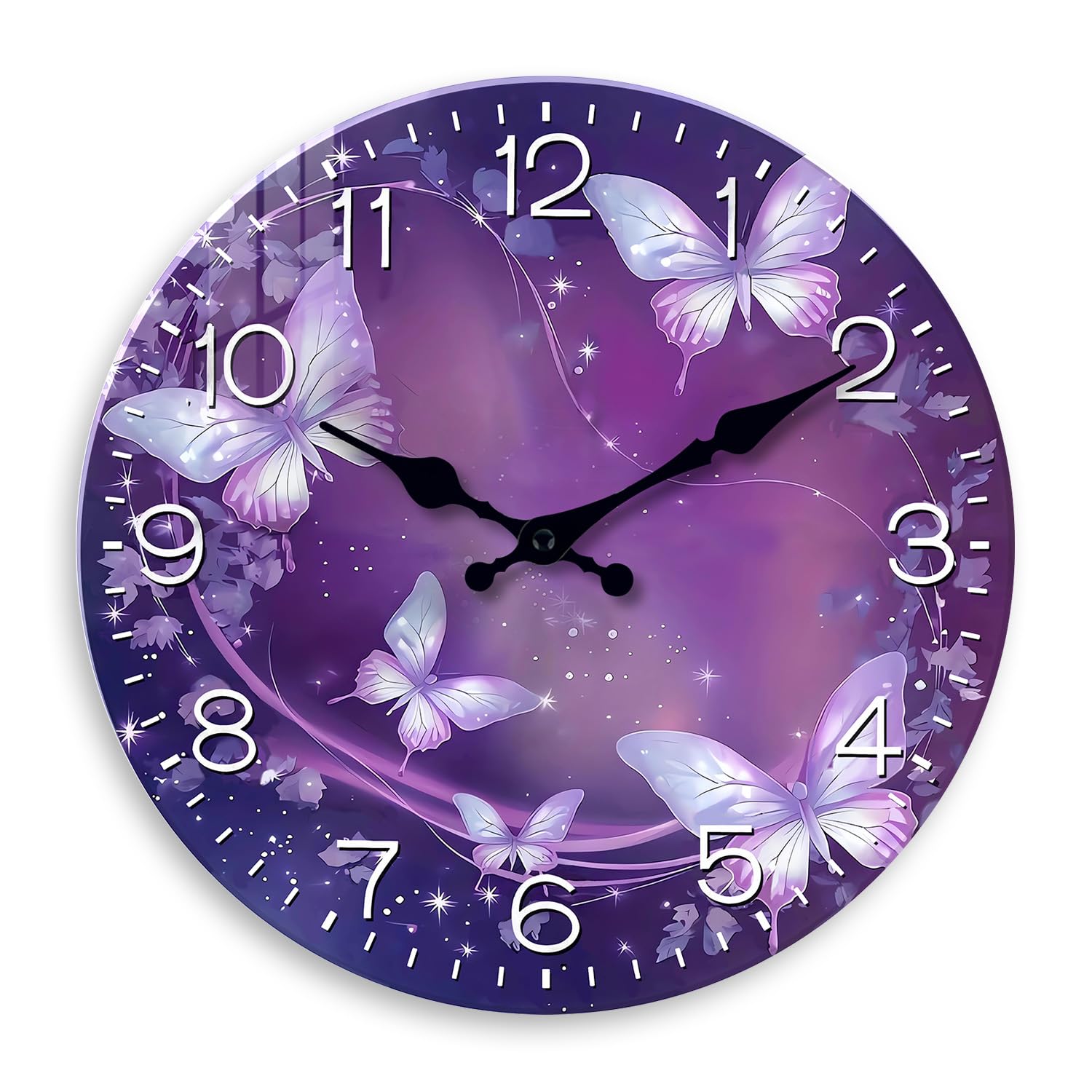 Battery Operated Pink Wall Clock — 16"