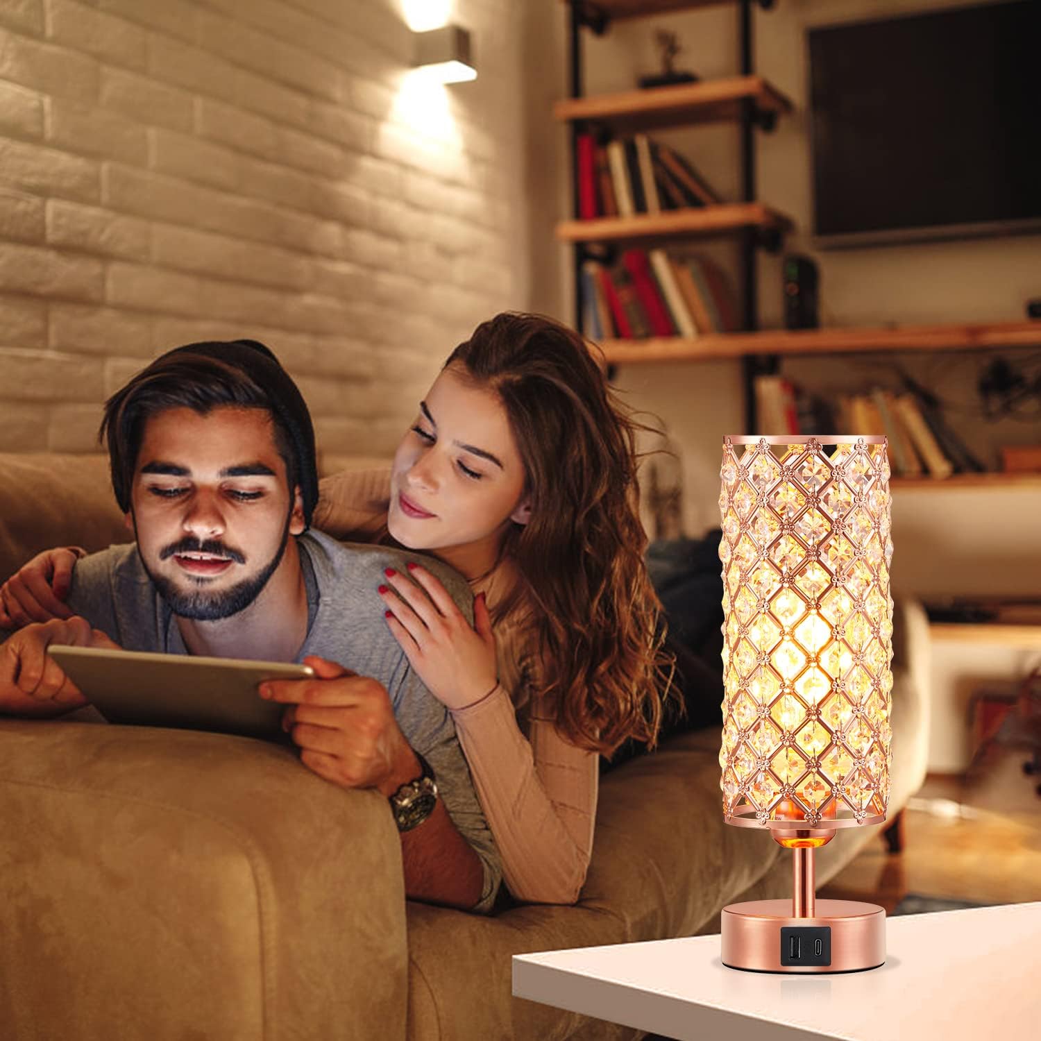 Dimmable Luxe Black Bedside Lamp - View 4