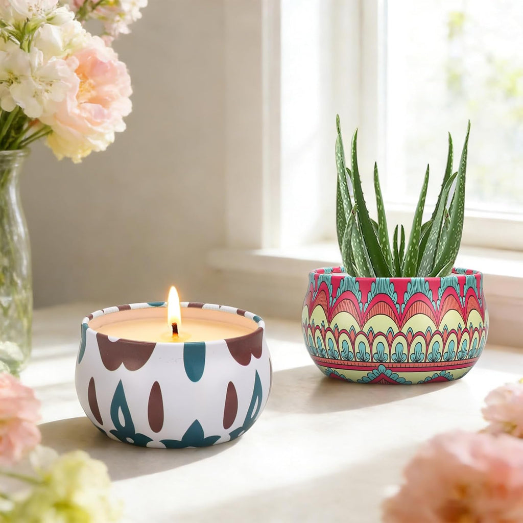 Soy Wax Grey Scented Candle - View 8
