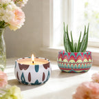 Soy Wax Grey Scented Candle - View 8