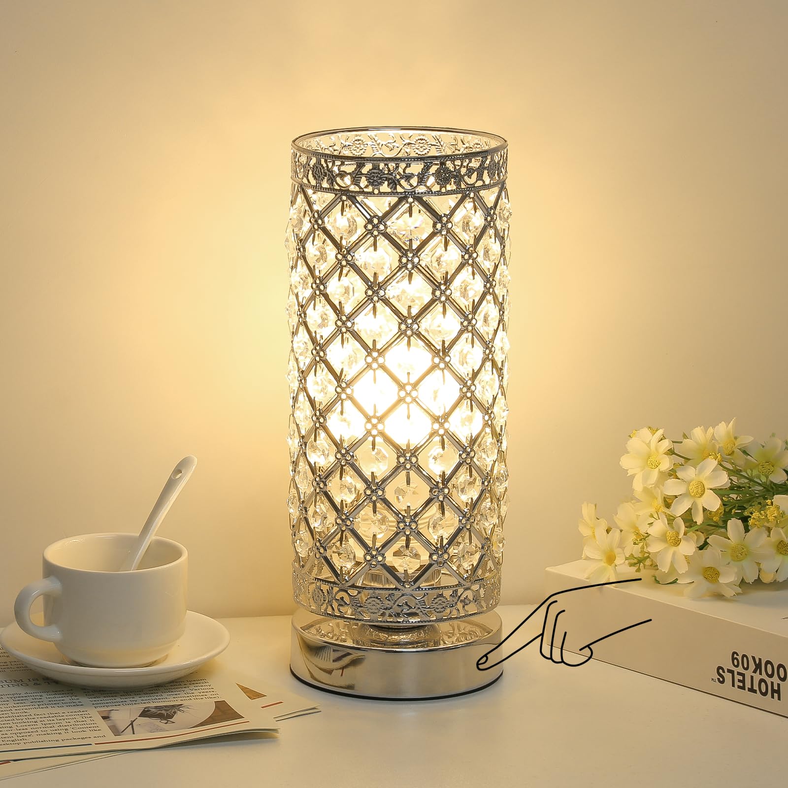 Dimmable Luxe Glass Desk Lamp