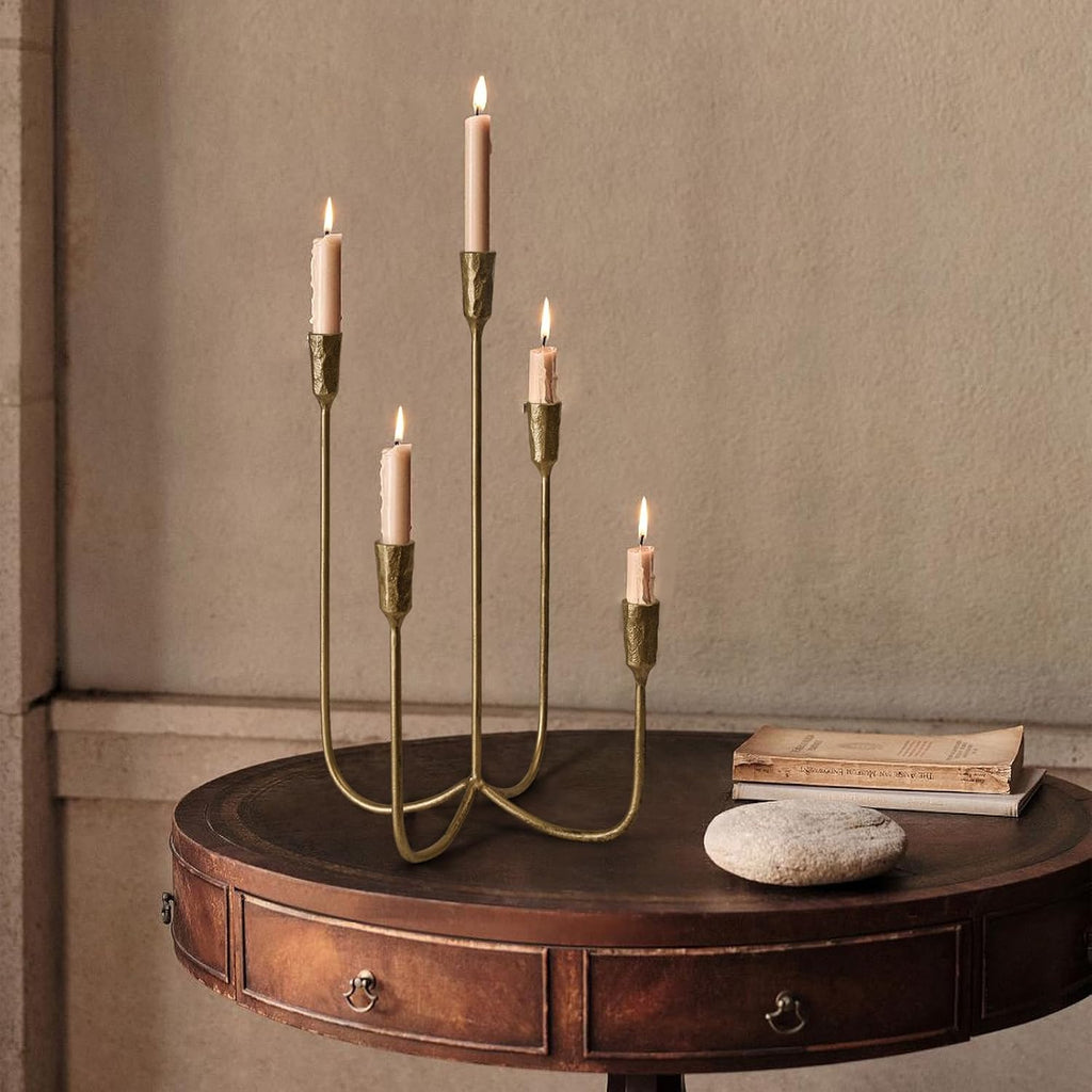 Antique Luxe Gold Candle — 15" - View 7