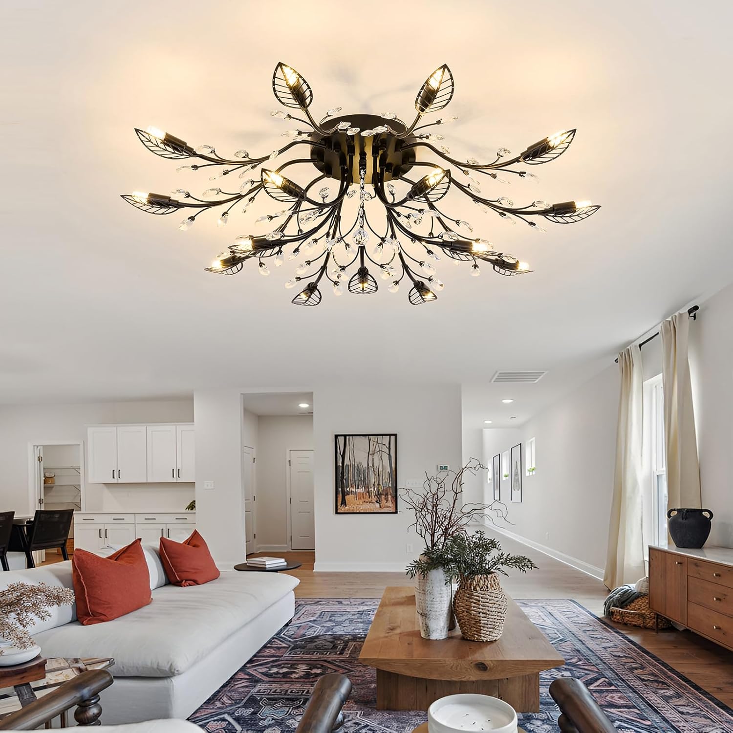 Vintage Luxe Black Chandelier — Black4