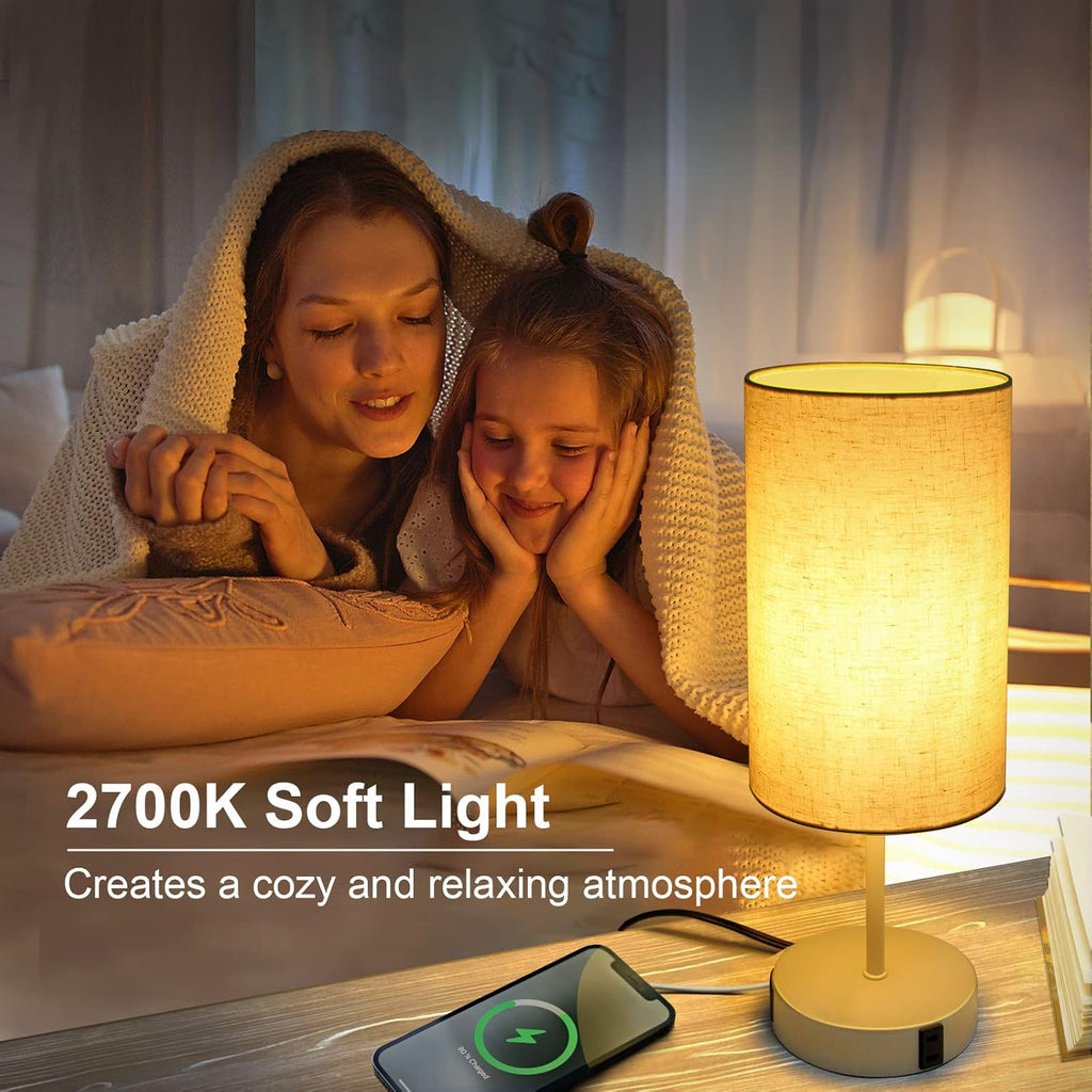 Dimmable Black Bedside Lamp — 15.75" - View 7