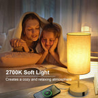 Dimmable Black Bedside Lamp — 15.75" - View 7