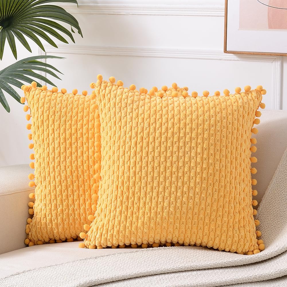 Boho Beige Throw Pillow Cover — 18" — 12" x 10" (Pack of 1)