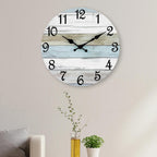 Battery Operated Blue Wall Clock — 18" - View 7
