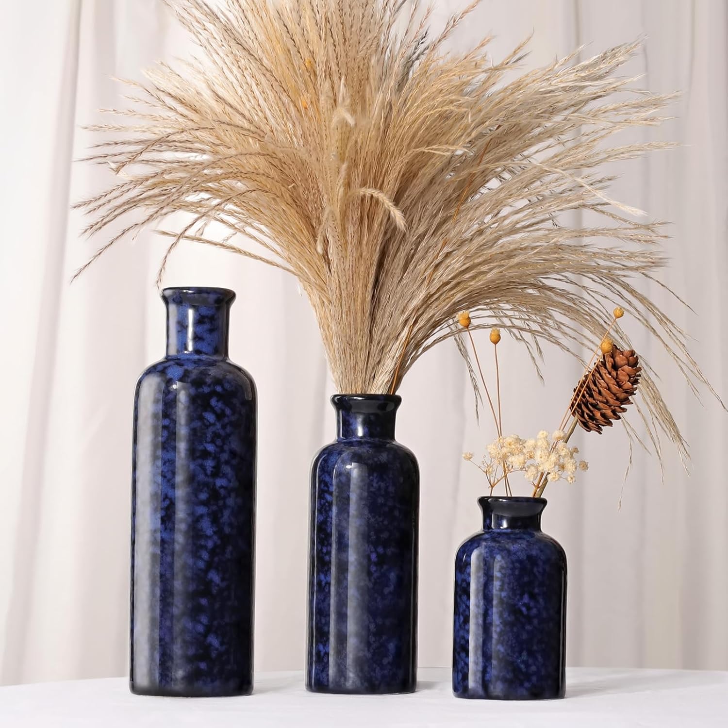 Boho Beige Flower Vase — Set of 3 - View 3