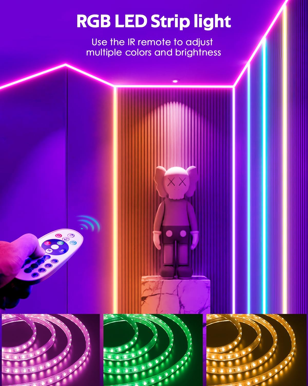Dimmable White LED Strip Light - View 4