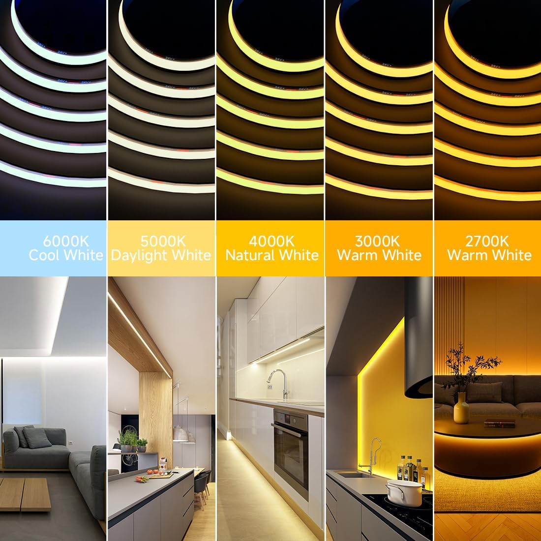 Beige LED Strip Light - View 5