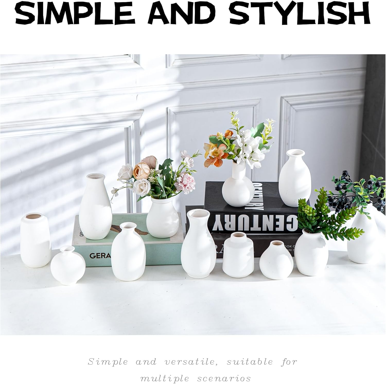 Boho Black Vase — Set of 12 - View 8