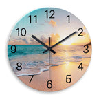 Battery Operated Blue Wall Clock — 12"