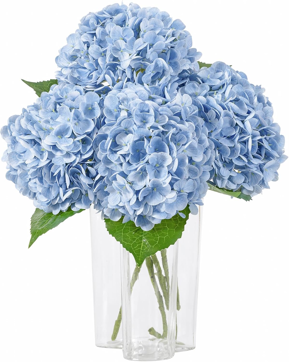 Blue Artificial Flowers — 3pcs