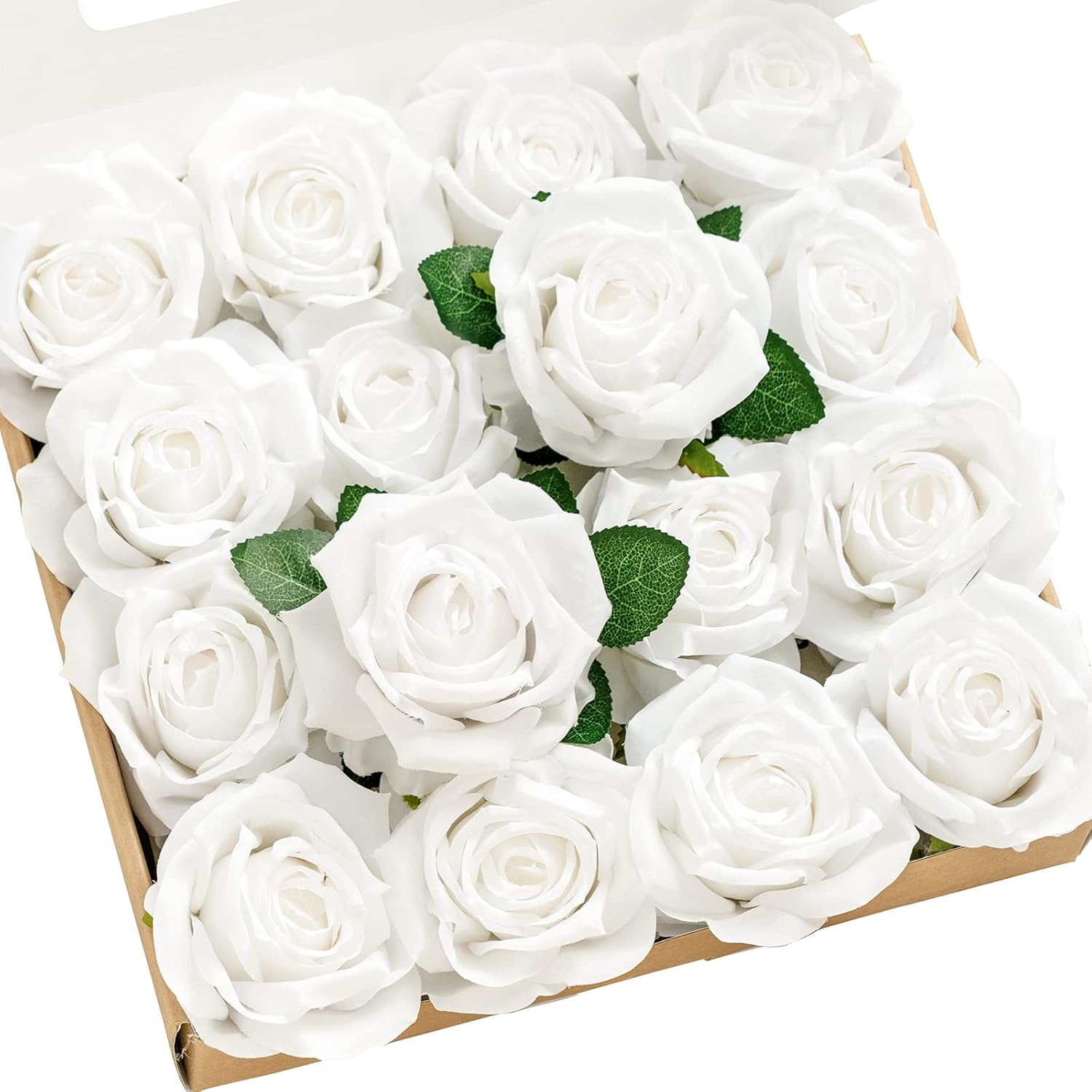 Beige Artificial Flowers — 3.5" — White