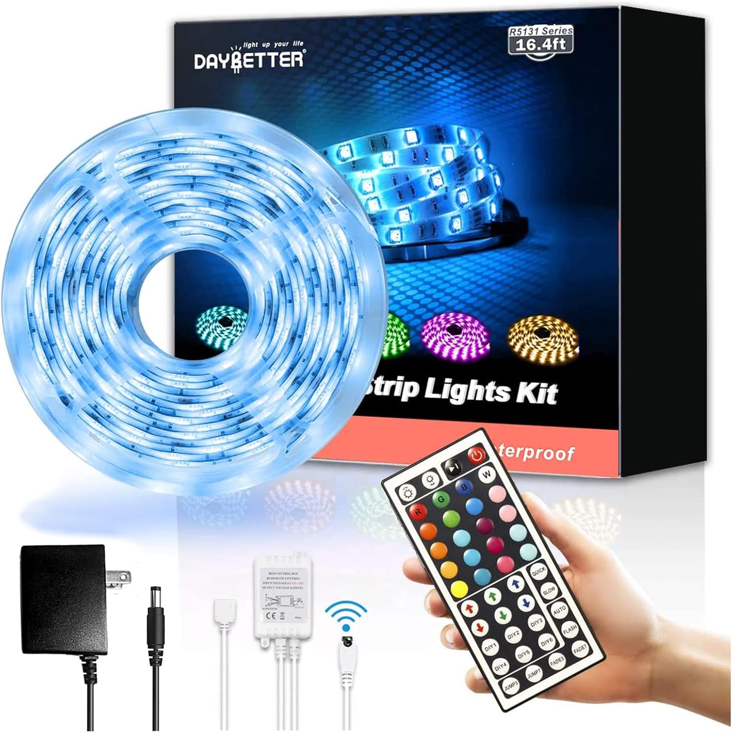 Color Changing Metal LED Strip Lights — 16.4ft