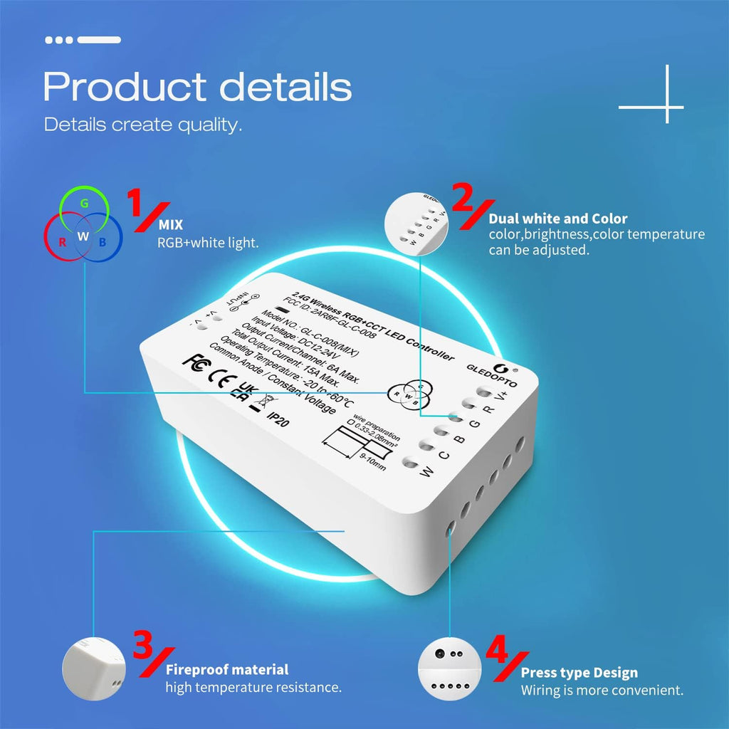 Dimmable Metal LED Strip Light - View 6