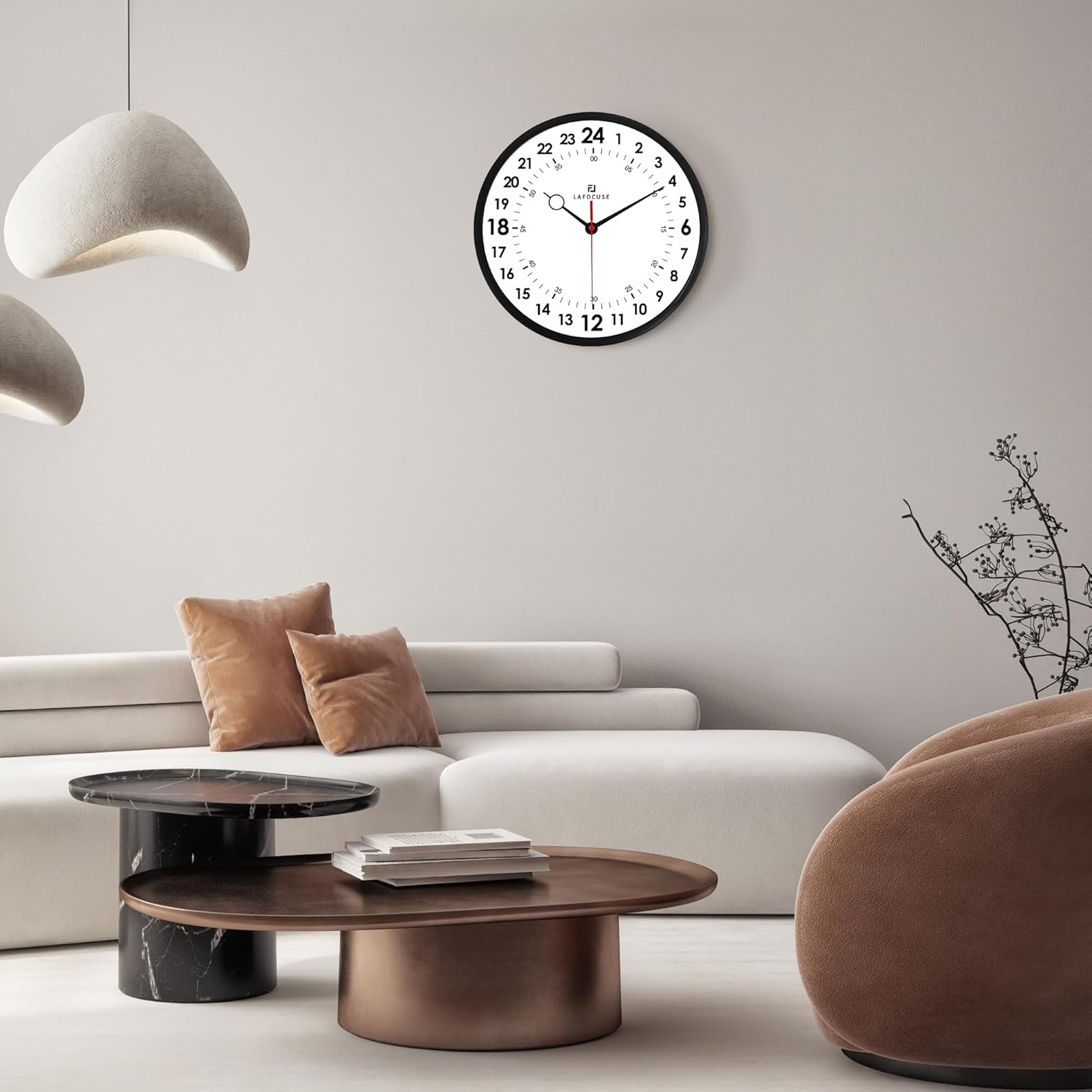 Battery Operated Modern Wall Clock — 12" - View 5