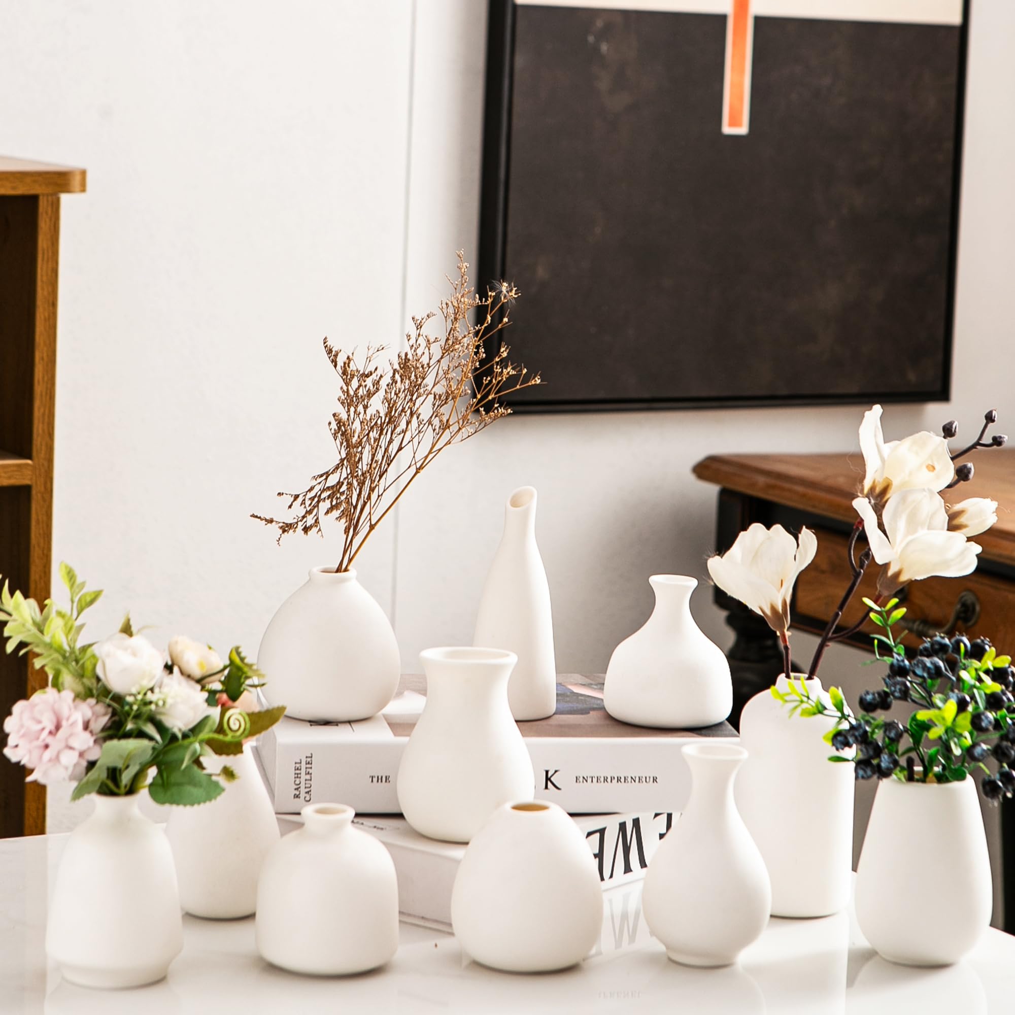 Boho Black Vase Set — Set of 11