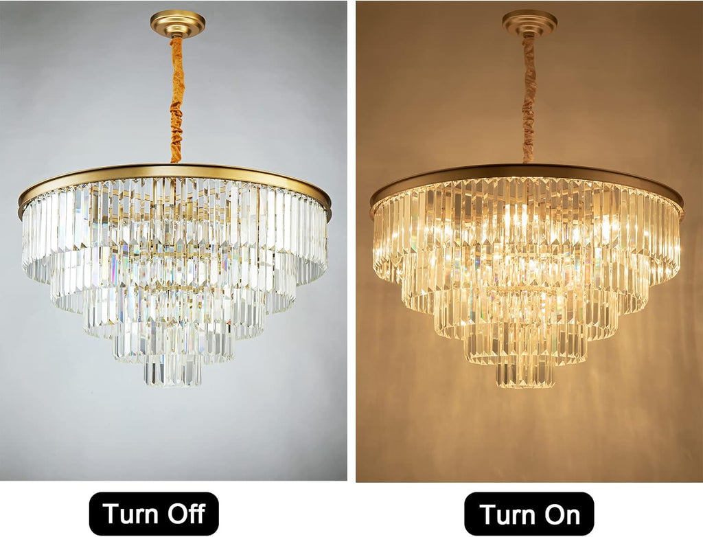 Adjustable Luxe Black Chandelier - View 3