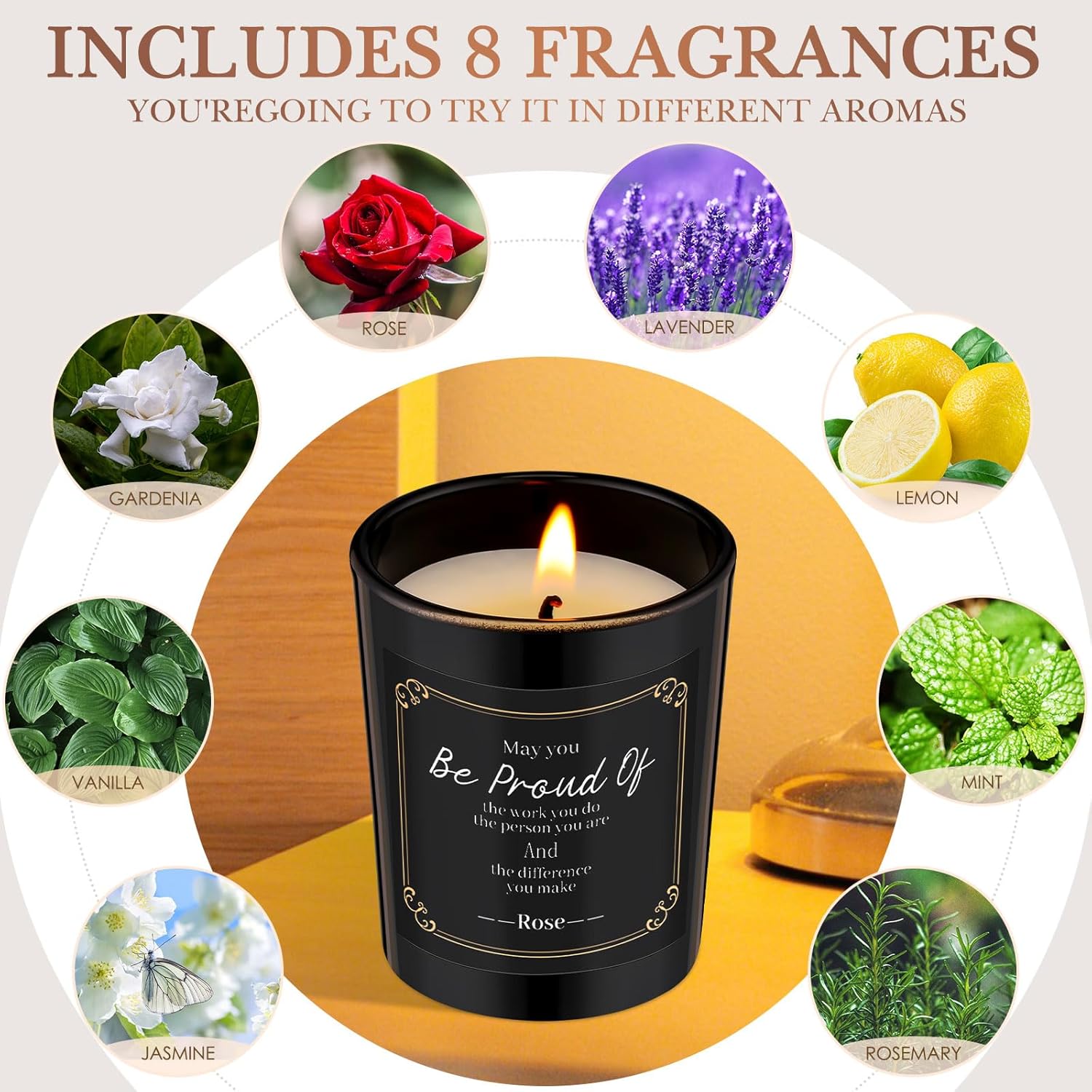 Soy Wax Metal Scented Candle - View 3