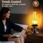 Dimmable Farmhouse Green Bedside Lamp - View 2