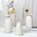 Boho White Flower Vase — Set of 10 - View 3