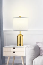 USB Luxe Gold Bedside Lamp - View 7