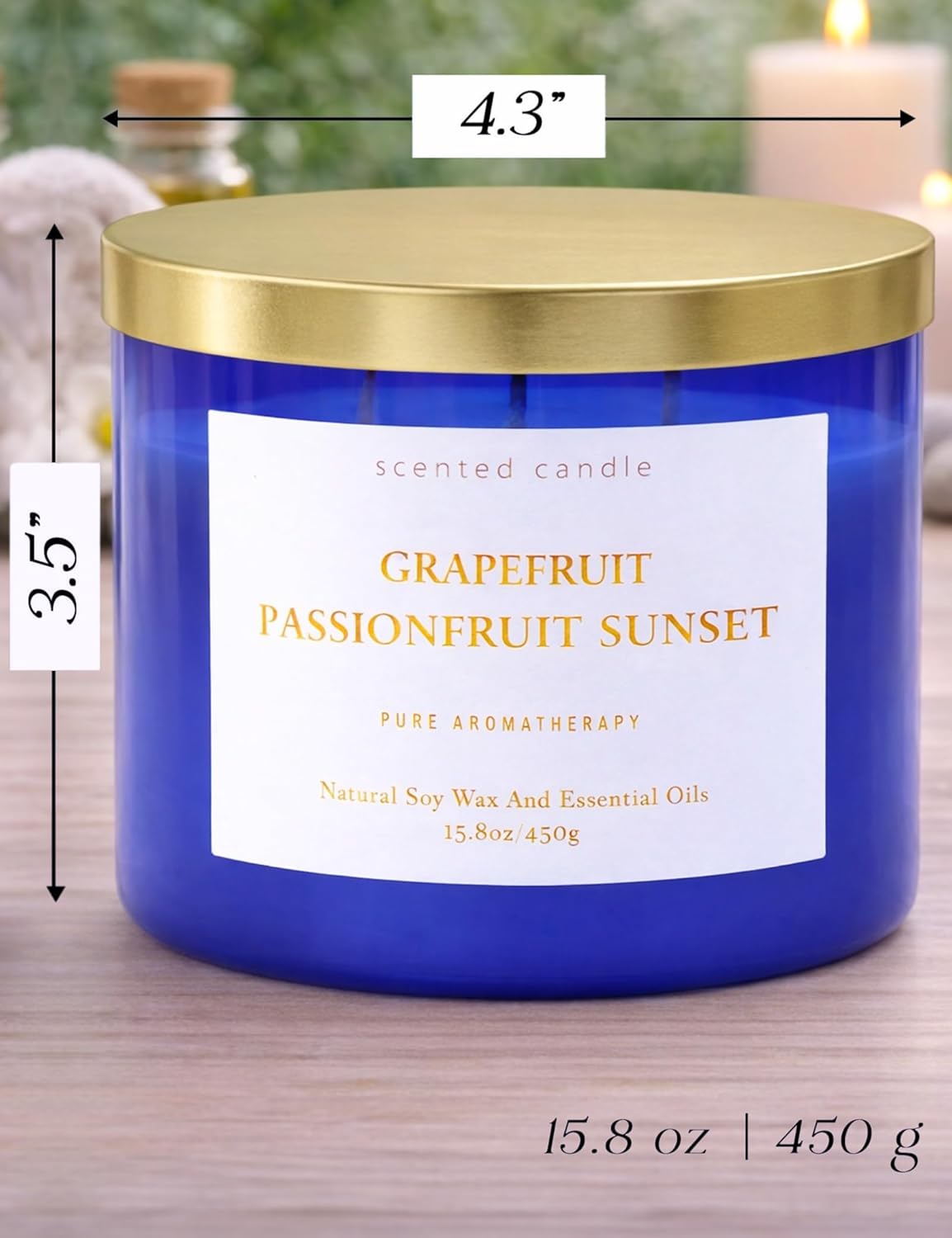 Soy Metal Scented Candle - View 5