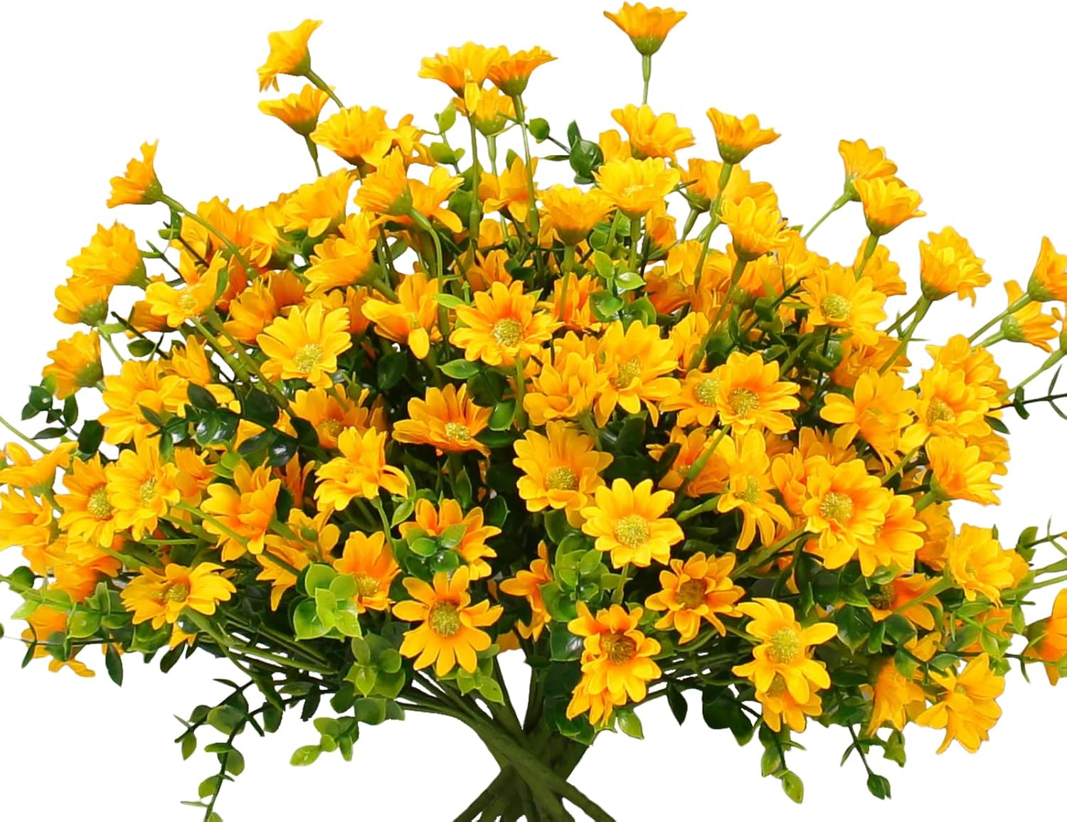Green Faux Plant — Yellow
