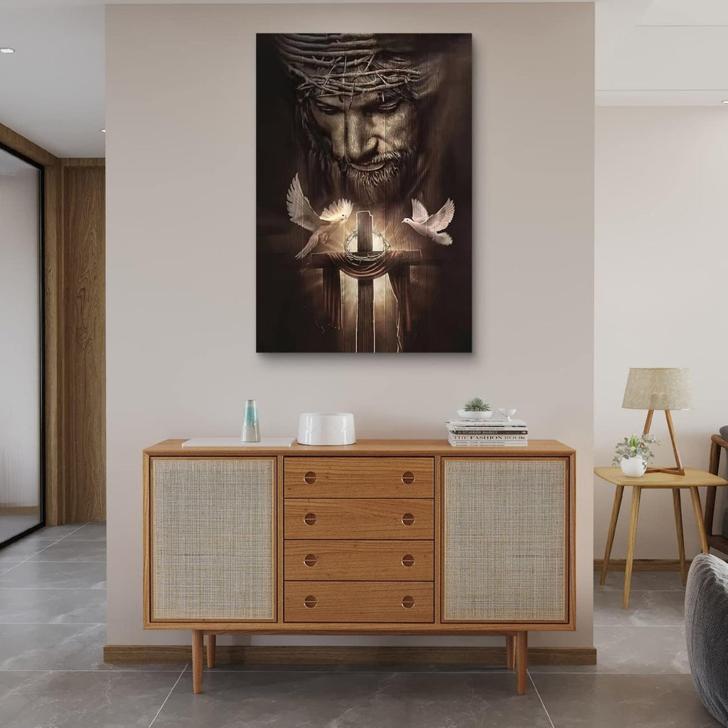 Black Canvas Wall Art — 28" - View 2
