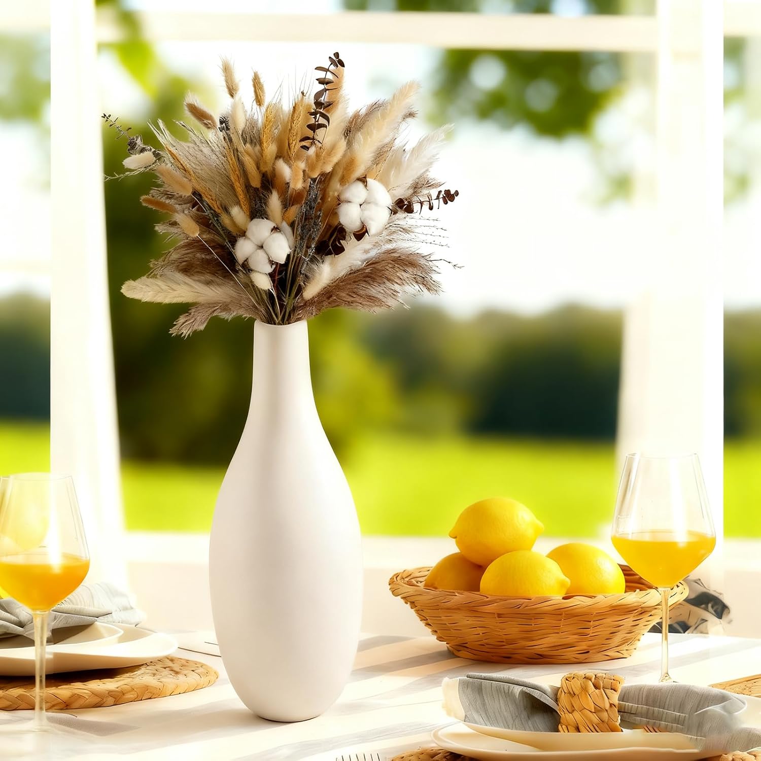 Farmhouse Black Flower Vase - View 5