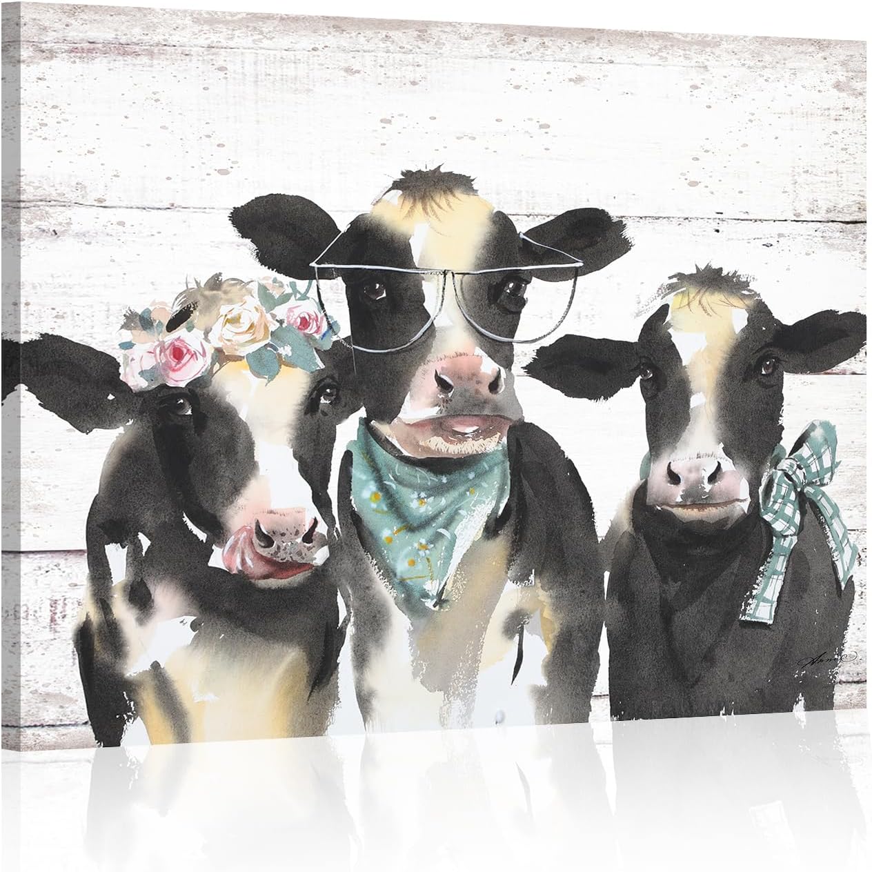 Farmhouse Metal Canvas Wall Art — 24" — 24"L x 32"W