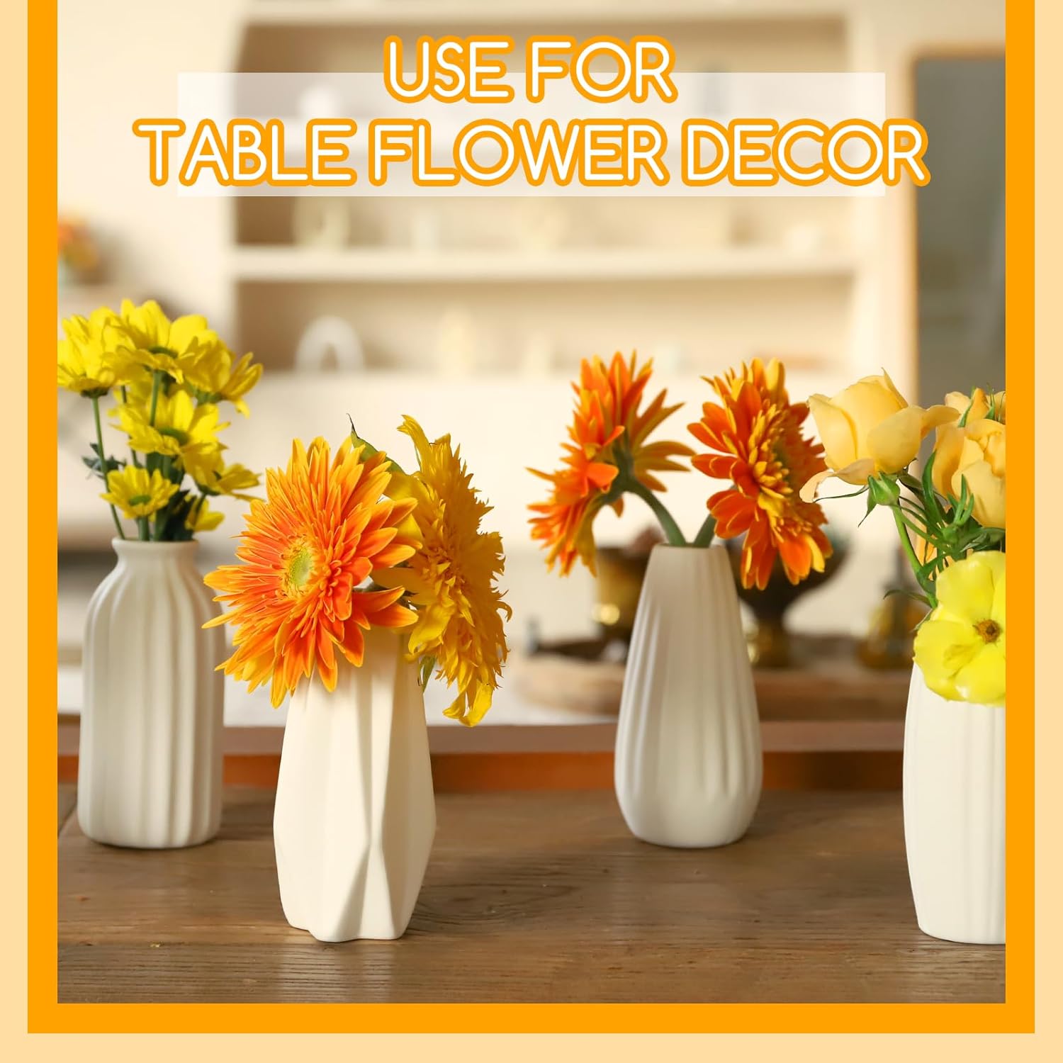 Boho Black Flower Vase — Set of 16 - View 3