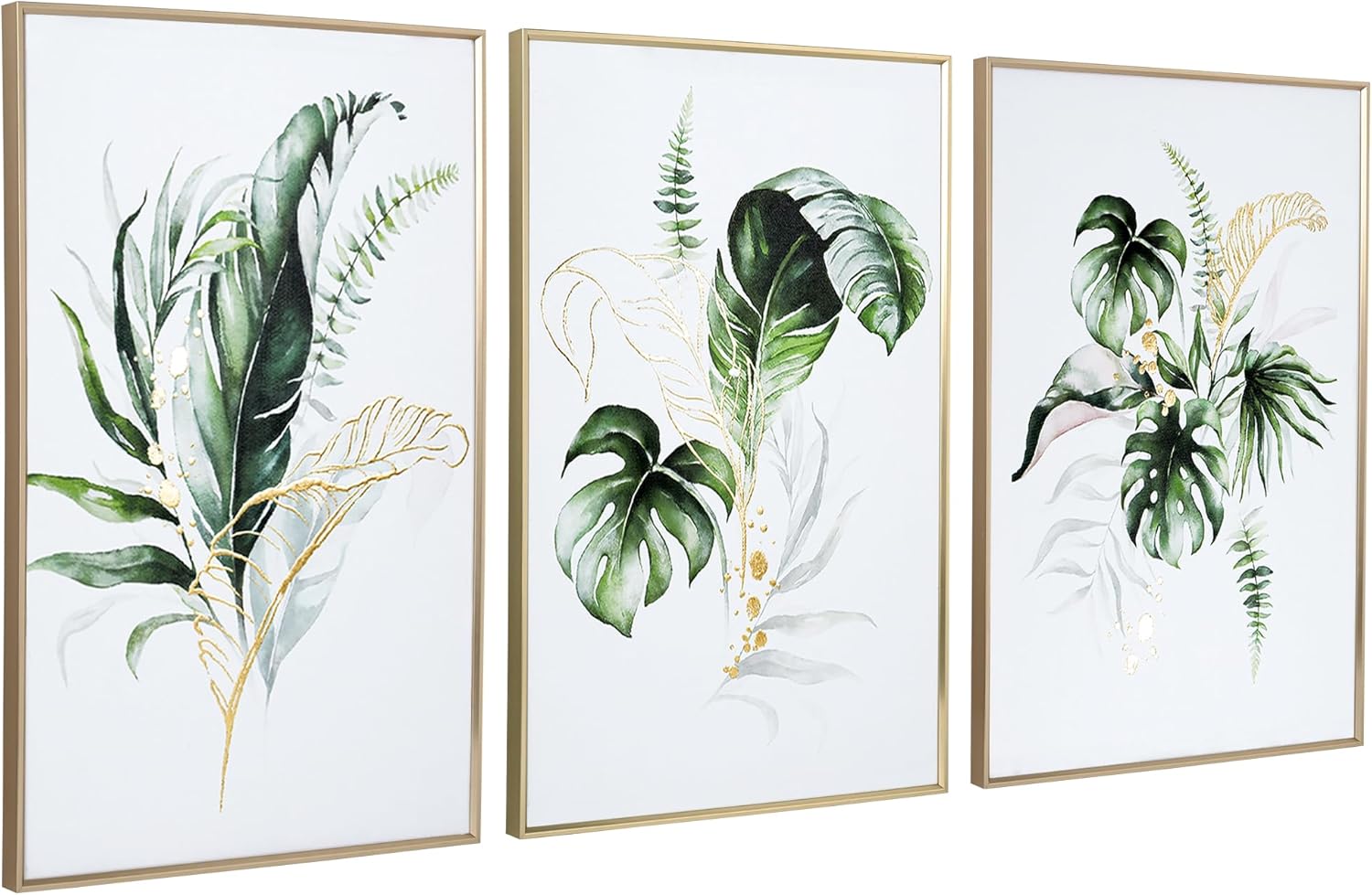 Luxe Metal Framed Wall Art — 24" — 16x24 Inch