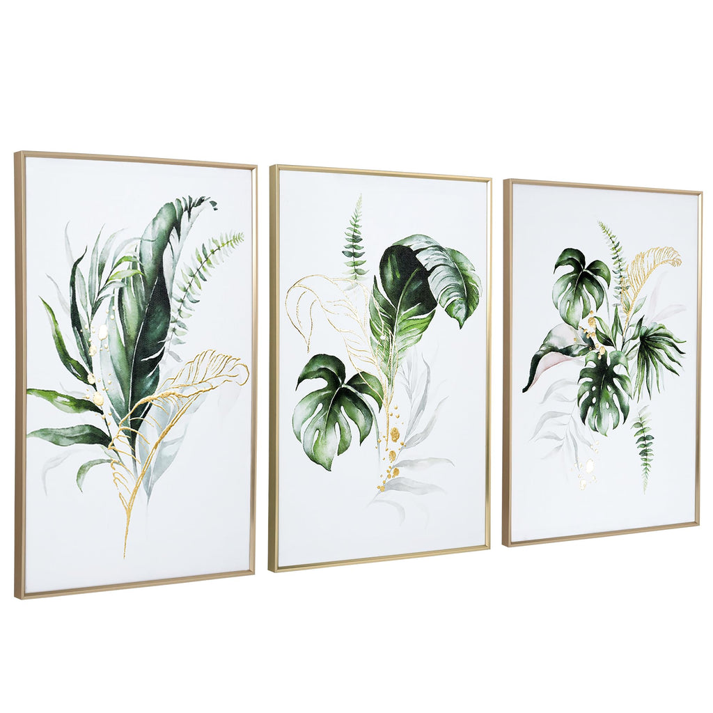 Luxe Metal Framed Wall Art — 24"