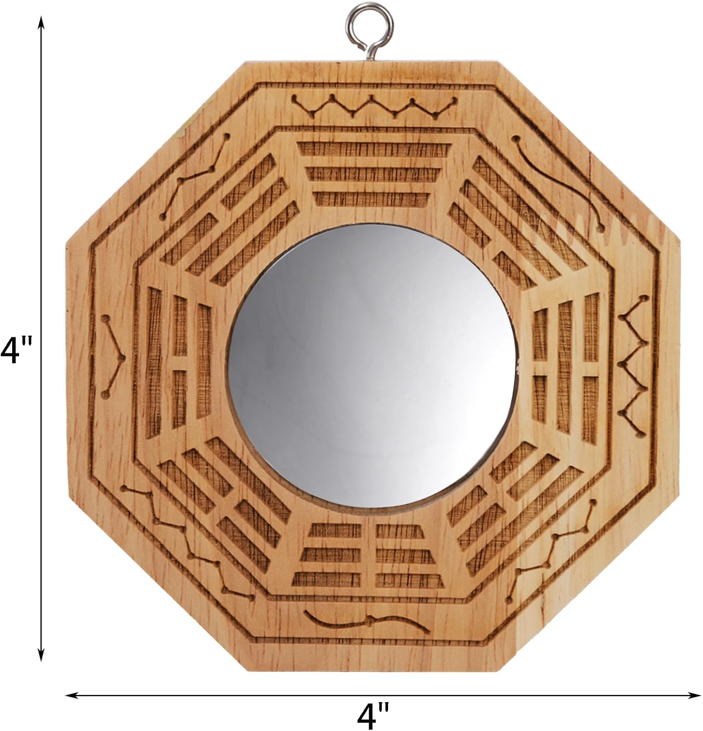 Wood Mirror — 4" - View 2