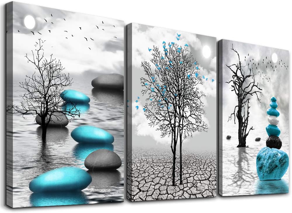 Beige Canvas Wall Art — 28L" x 20W" (3 Piece)