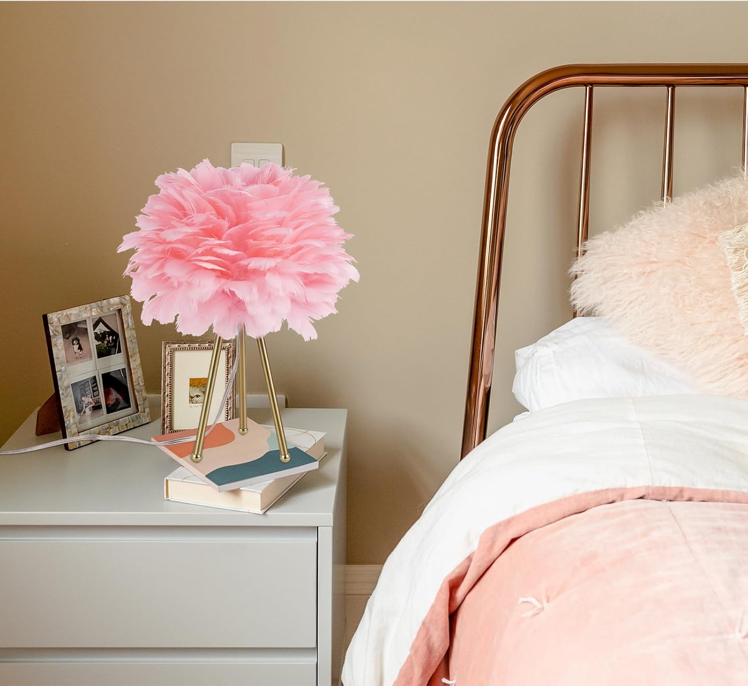 Luxe Grey Bedside Lamp — 15.3" - View 5