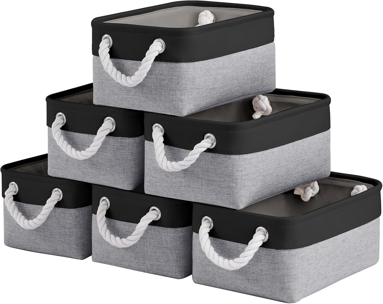 Beige Storage Bin — 2" — 11.8inx7.9inx5.2in-6P