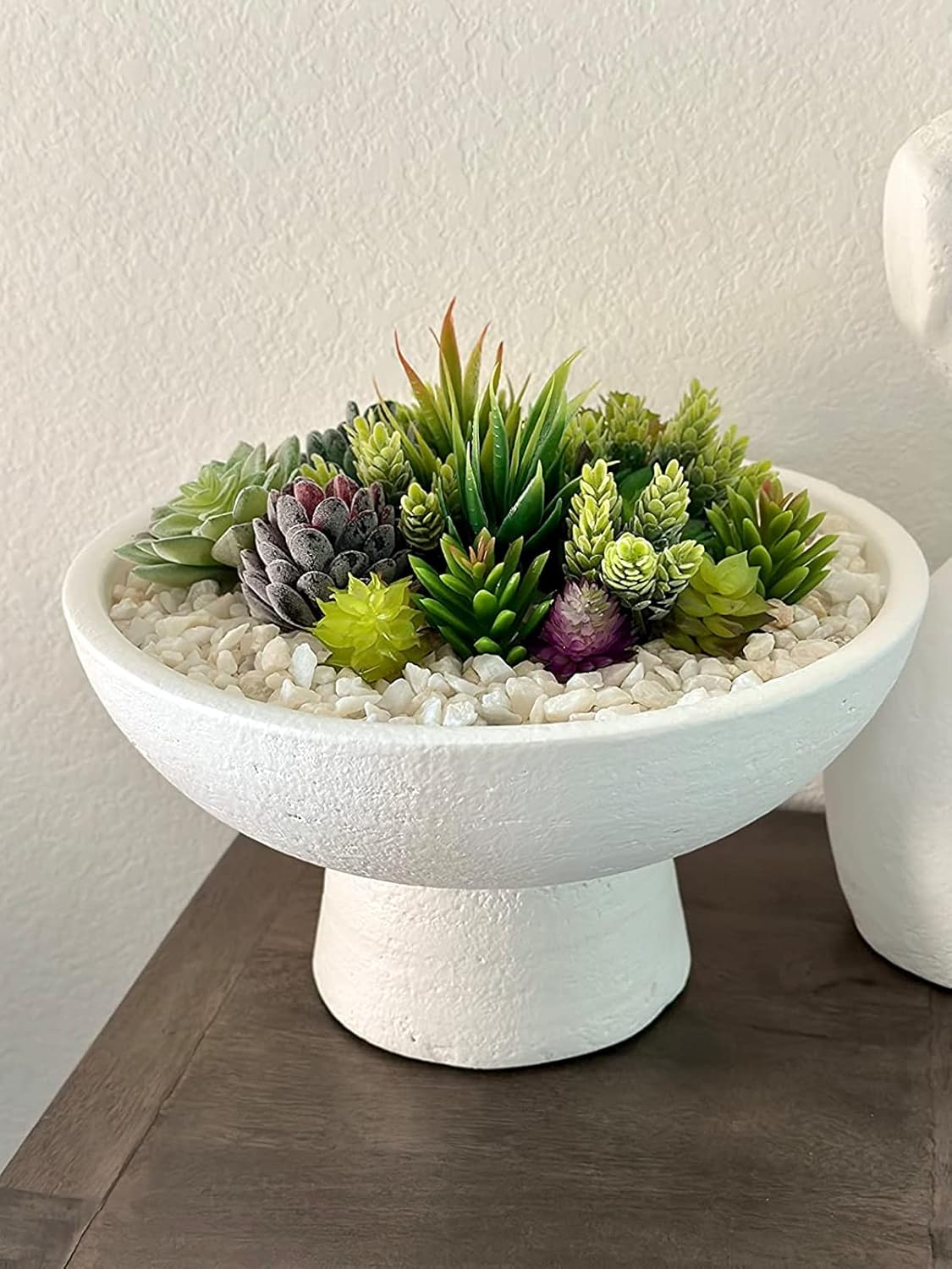 Wood Faux Succulent - View 9