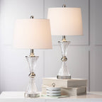 USB Charging Modern Black Table Lamp — 25.5"