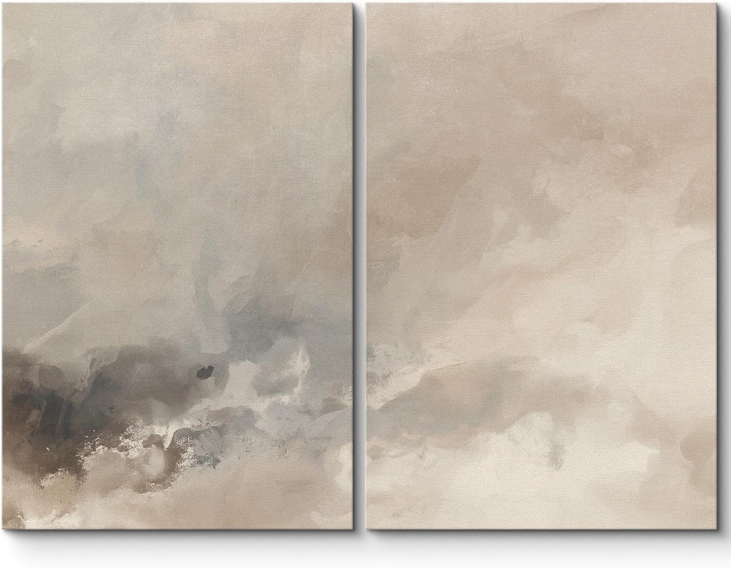 Framed Modern Fabric Wall Art — 24" — 24"x36"x2 panels