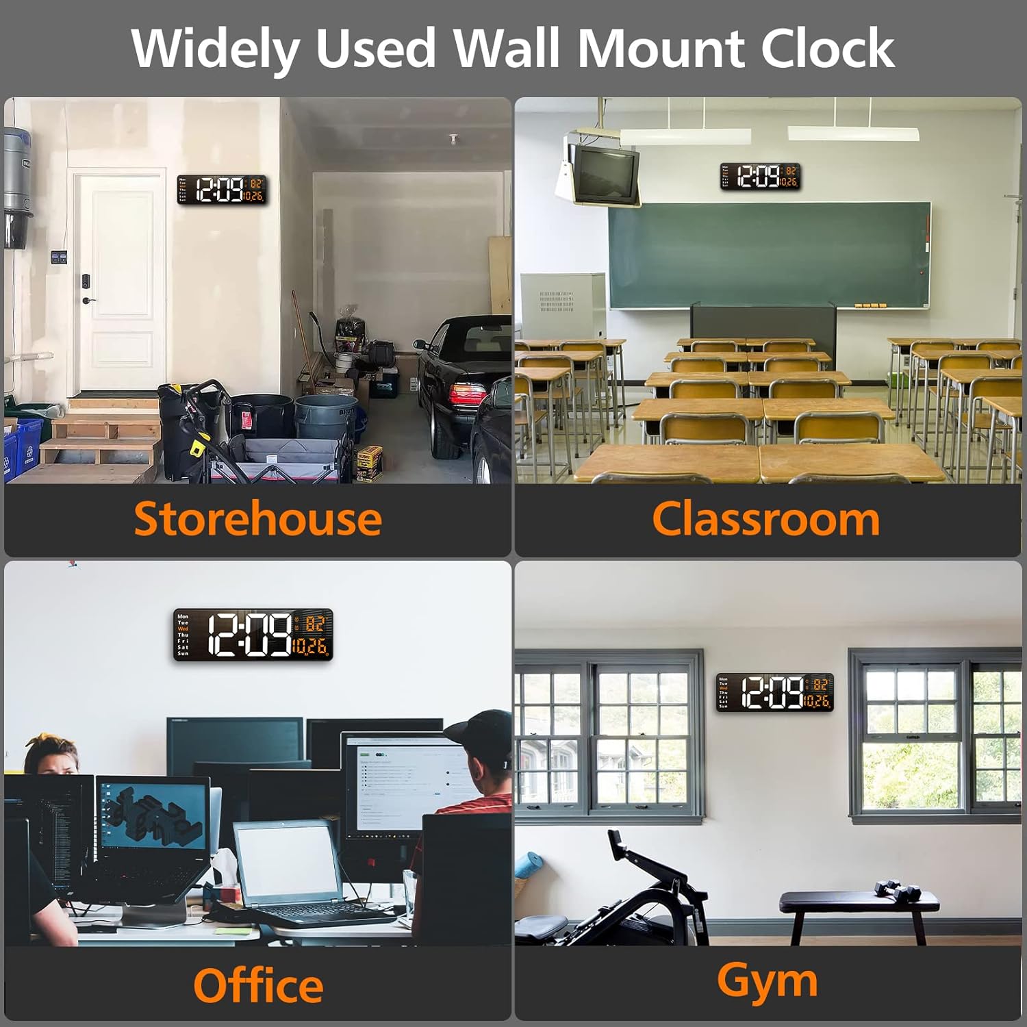 Green Wall Clock — 16" - View 7