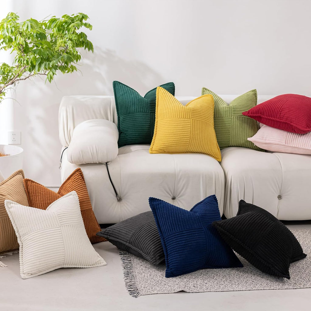 Boho Beige Throw Pillow Cover — 18" - View 4