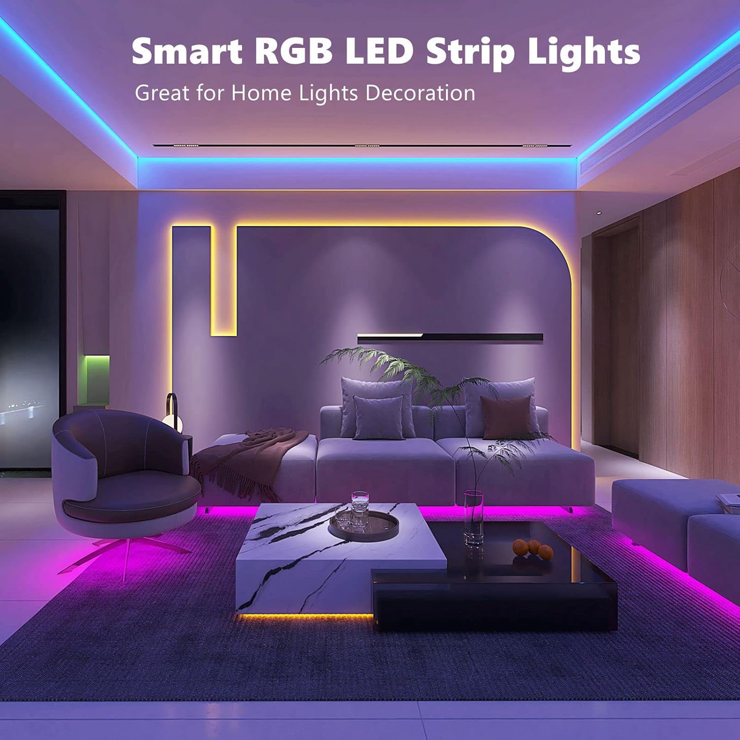 Smart Metal LED Strip Lights - View 2