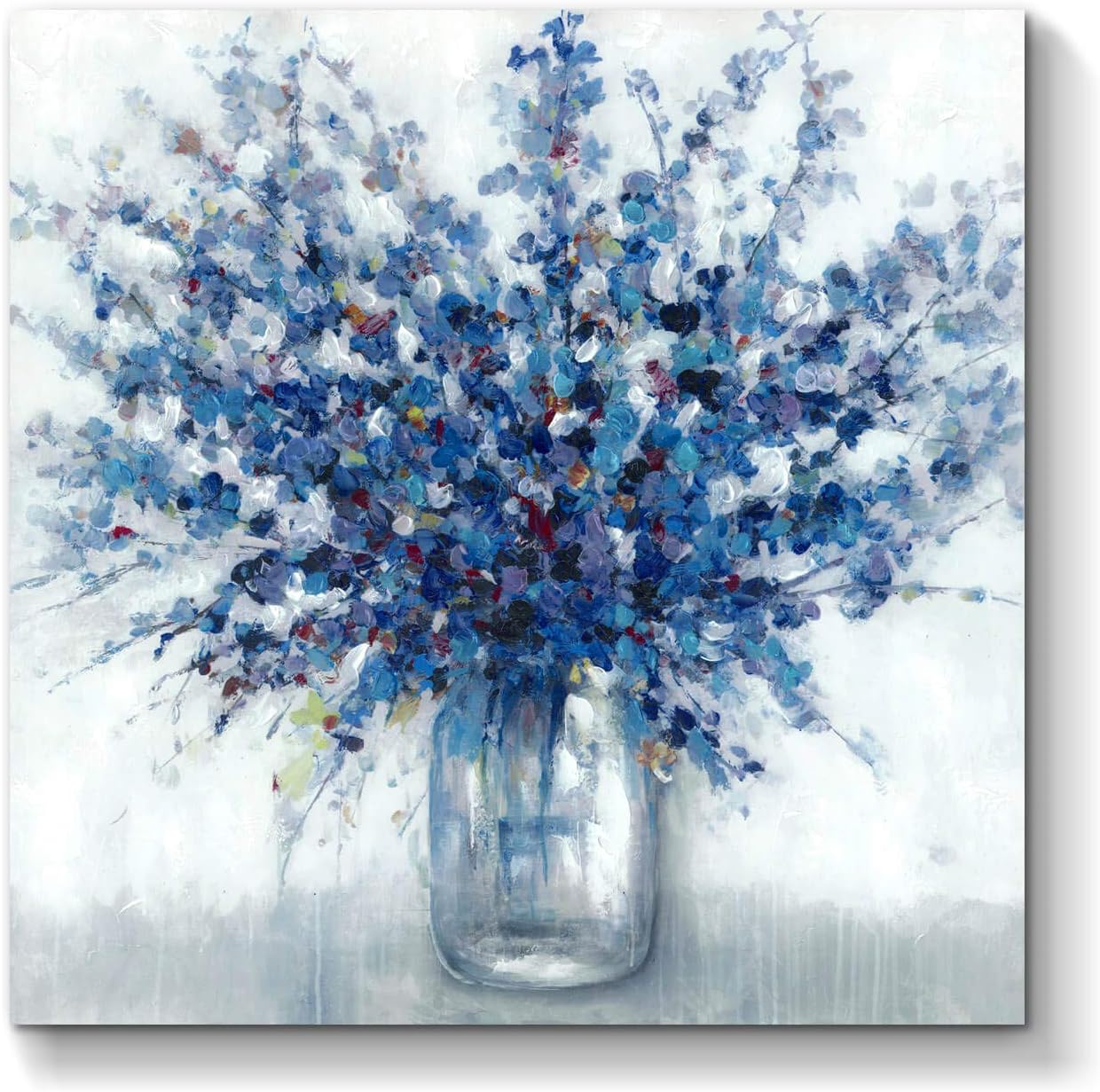 Blue Canvas Wall Art — 24" — 24"L x 24"W
